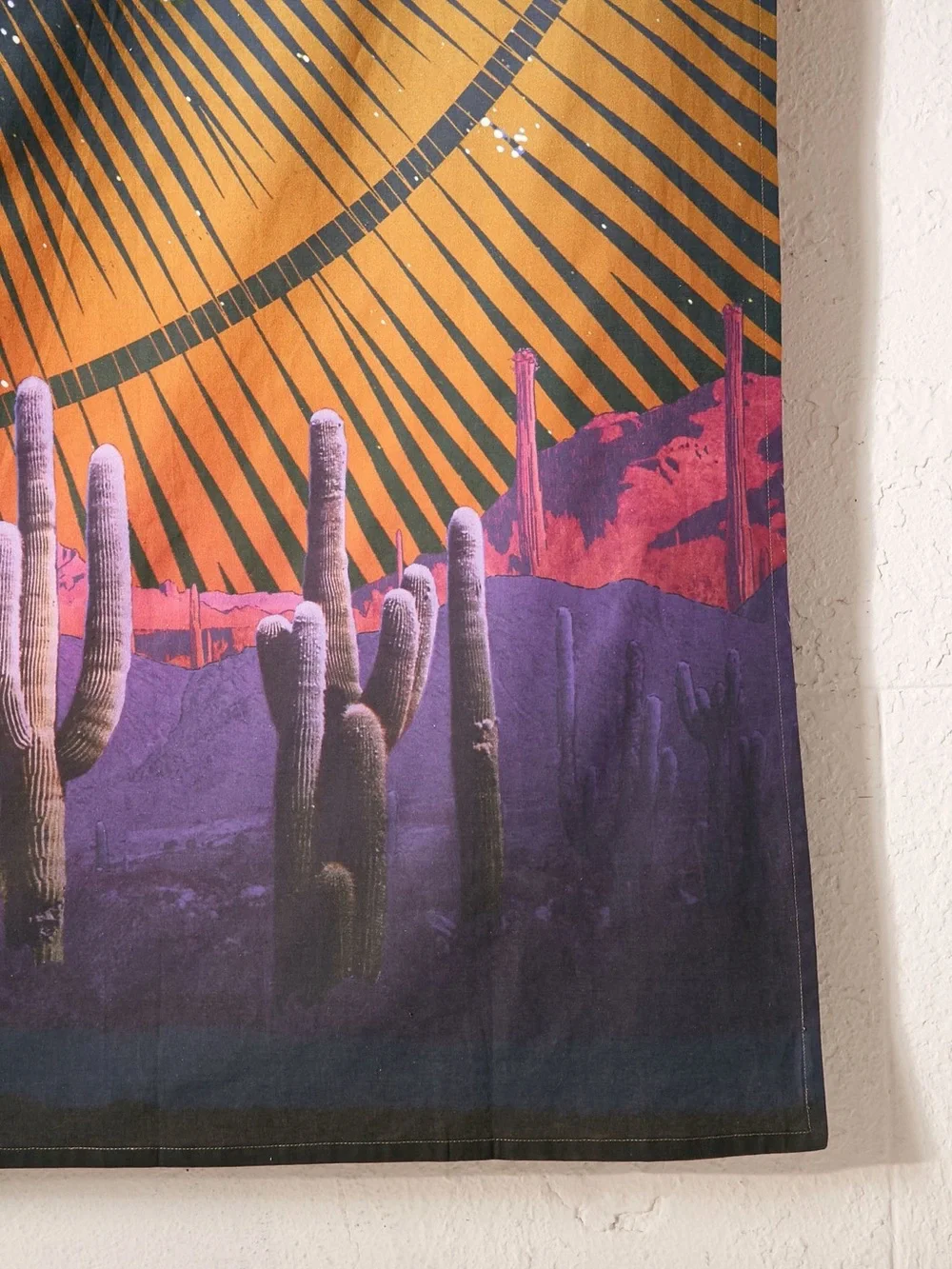 Urban Outfitters Neutral Desert Graphic Tapestry - Cream & Brown